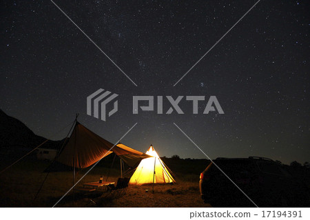 Tent and Starry Sky Tent and Starry Sky 17194391
