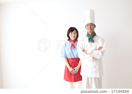 Chef and waitress Chef and waitress 17194899