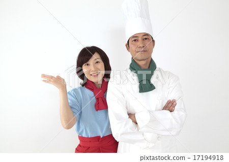 廚師和女服務員 廚師和女服務員 17194918