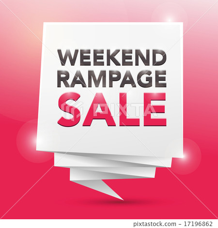 WEEKEND RAMPAGE SALE, poster design element 17196862