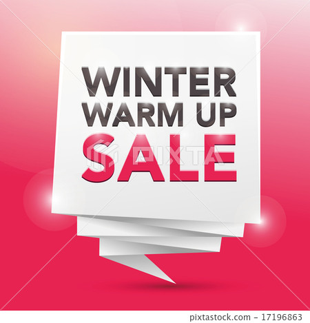 WINTER-WARM UP SALE, poster design element 17196863