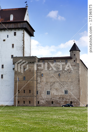 Estonia. Narva. Ancient fortress on border with Ru 17196975