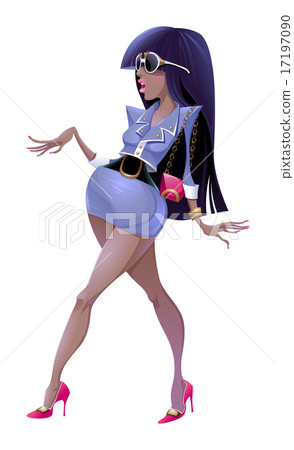 Fashion woman is walking Fashion woman is walking 17197090