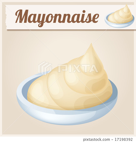 Mayonnaise. Detailed Vector Icon.  17198392