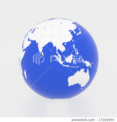 Illustration of the Earth (Asia center) 17200944