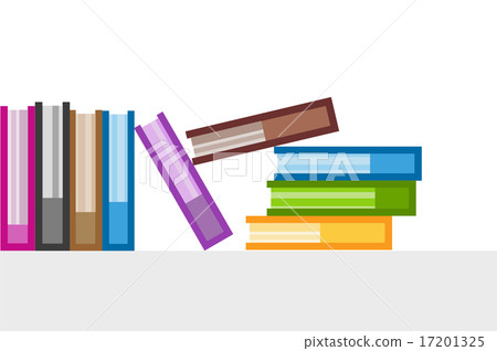 Books vector logo icons set. Sale background 17201325