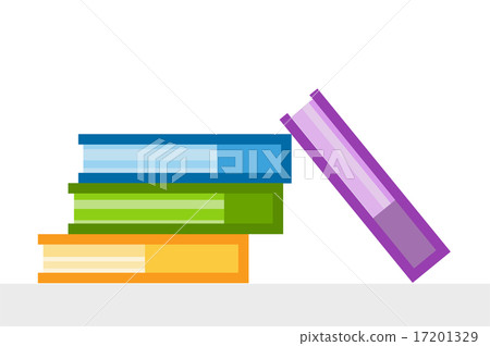 Books vector logo icons set. Sale background 17201329