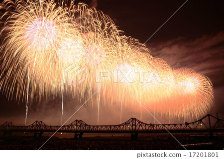 Stock Photo: fireworks, display of fireworks, Fireworks Display