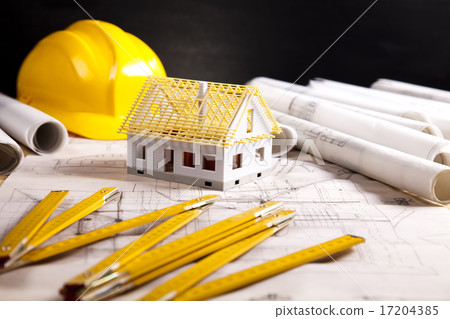 Architecture plans, natural colorful tone Architecture plans, natural colorful tone 17204385