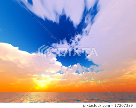 Wind and clouds with the sea Wind and clouds with the sea 17207389