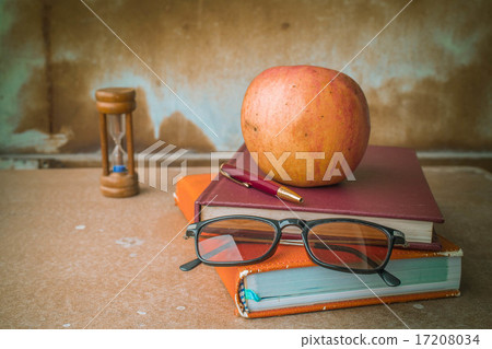 old book on the desk. 17208034