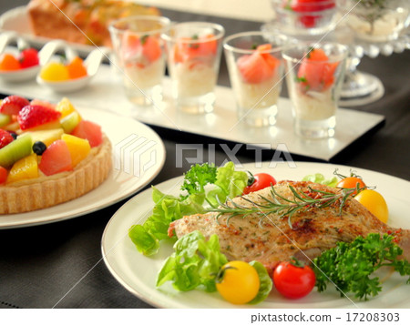 Party table black background (horizontal position) Party table black background (horizontal position) 17208303