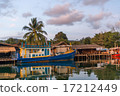 local ferry boat at stop-ridge on Koh Chang Klong 17212449