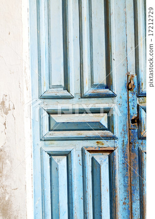 morocco in africa  and rusty safe padlock 17212729