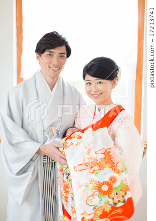 shrine visit, first shrine visit, kimono 17213741