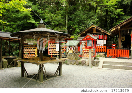 Kyoto Arashiyama Nonomiya Shinto Shrine Premises Stock Photo