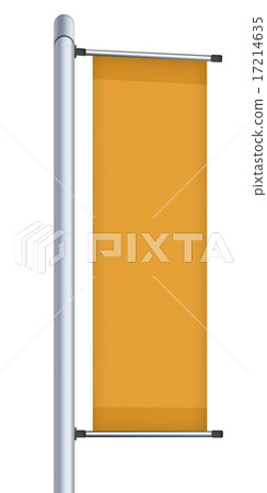 Vertical billboard isolated on white background. 17214635