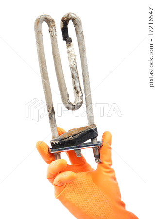 Damaged heating element of the washing machine 17216547