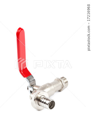 Water valve on white background. Water valve on white background. 17216968