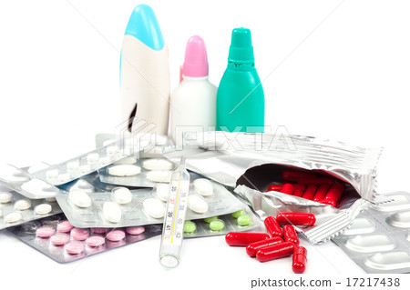 Medication isolated on white background Medication isolated on white background 17217438