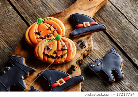 Halloween homemade gingerbread cookies 17217754