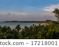 evening view from hill on Koh Mak onto horizon 17218001