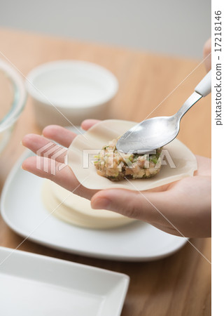 Making dumplings 17218146