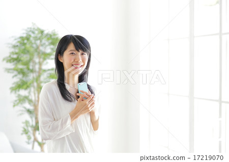 智能手機和女士 17219070