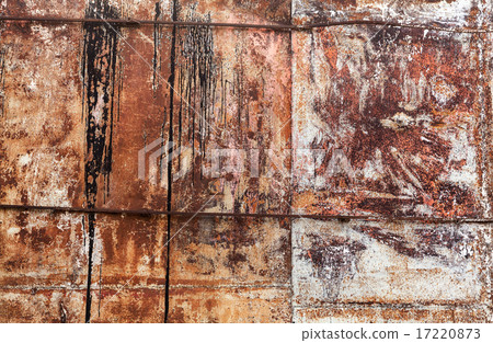 Old grunge metal wall with rust texture Old grunge metal wall with rust texture 17220873