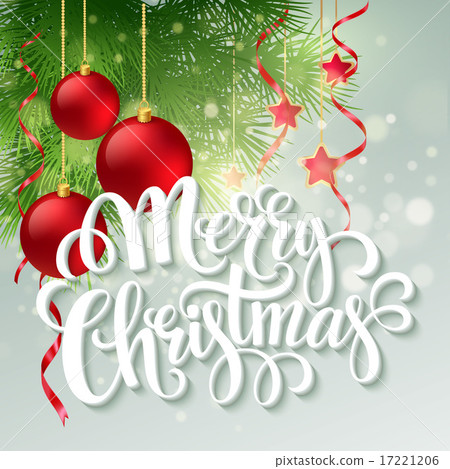 Christmas greeting card. Vector illustration - Stock Illustration ...