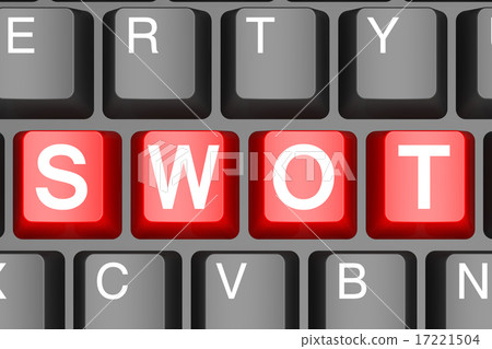 Red swot button on modern computer keyboard Red swot button on modern computer keyboard 17221504