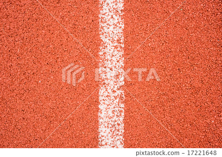 Running track with white line texture. Running track with white line texture. 17221648