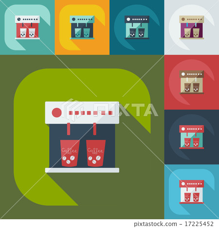 Flat modern design with shadow icon coffee 17225452