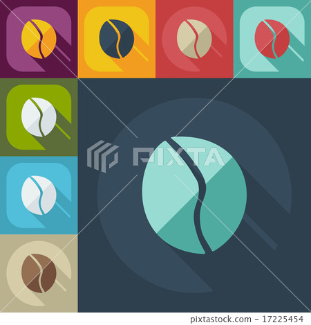 Flat modern design with shadow icon coffee 17225454