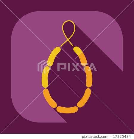 Flat modern design with shadow icons sausages Flat modern design with shadow icons sausages 17225484
