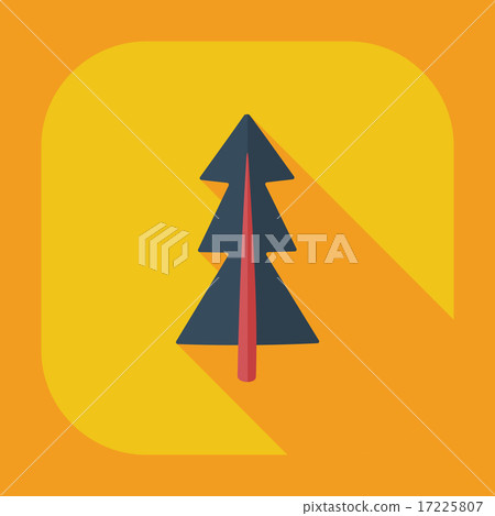 Flat modern design with shadow icons pine 17225807