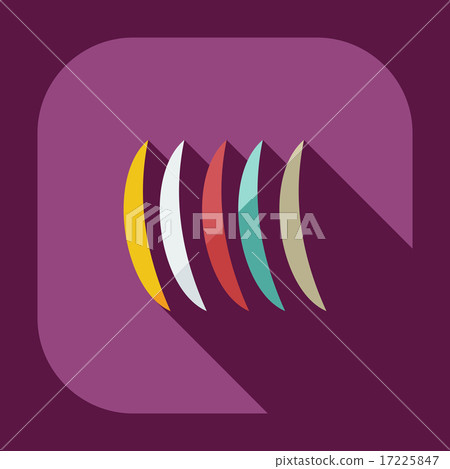 Flat modern design with shadow icons plate - Stock Illustration ...
