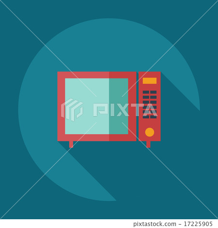 Flat modern design with shadow icons oven, kitchen - Stock Illustration ...
