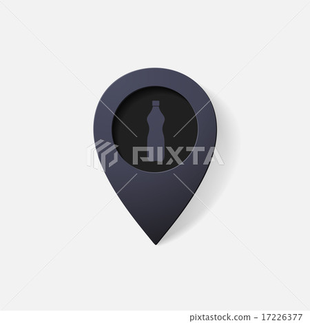 Realistic color pointer: bottle Realistic color pointer: bottle 17226377