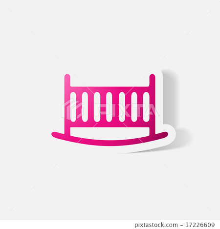 Paper clipped sticker: cot Paper clipped sticker: cot 17226609