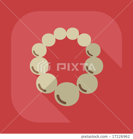 Flat modern design with shadow icon necklace Flat modern design with shadow icon necklace 17226962