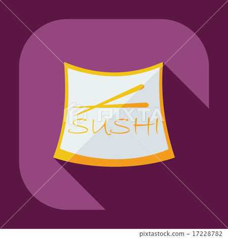 Flat modern design with shadow icons Japanese sushi Flat modern design with shadow icons Japanese sushi 17228782