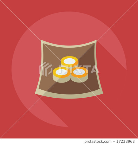 Flat modern design with shadow icons Japanese sushi Flat modern design with shadow icons Japanese sushi 17228968