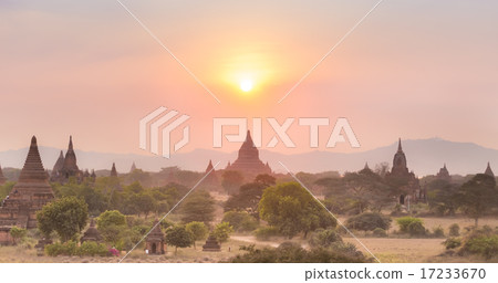 Temples of Bagan, Burma, Myanmar, Asia. Temples of Bagan, Burma, Myanmar, Asia. 17233670