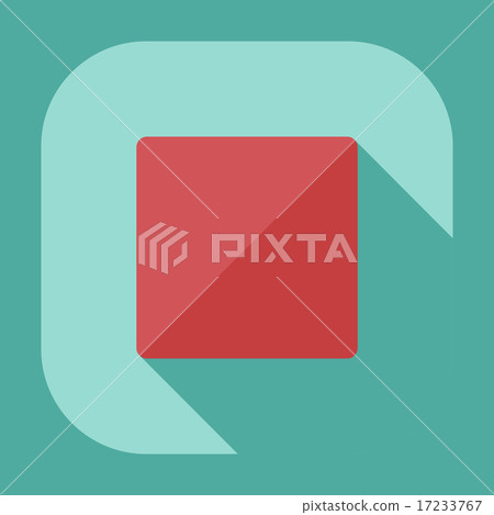 Flat modern design with shadow icon player - Stock Illustration ...