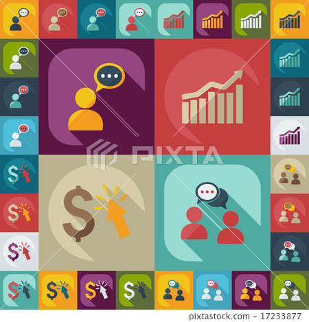 Flat modern design with shadow icons business icon - Stock Illustration ...