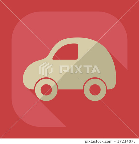 Flat modern design with shadow icon car 17234073