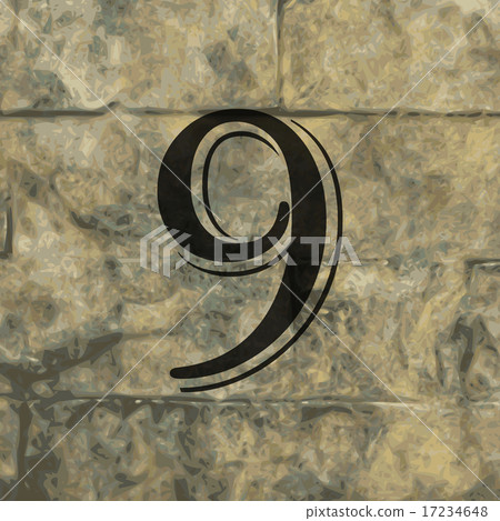 number Nine icon symbol Flat modern web design wit number Nine icon symbol Flat modern web design wit 17234648