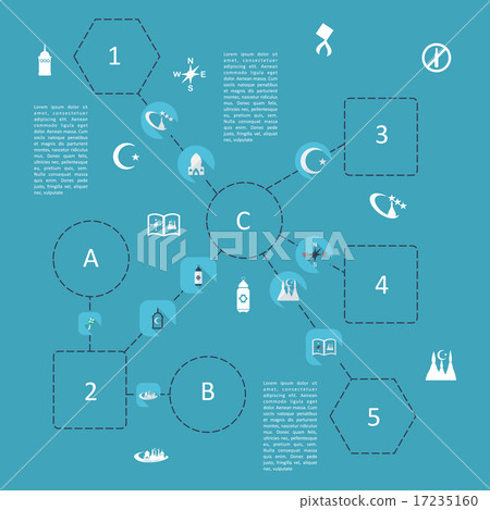 Flat concept, set modern design with shadow - Stock Illustration ...