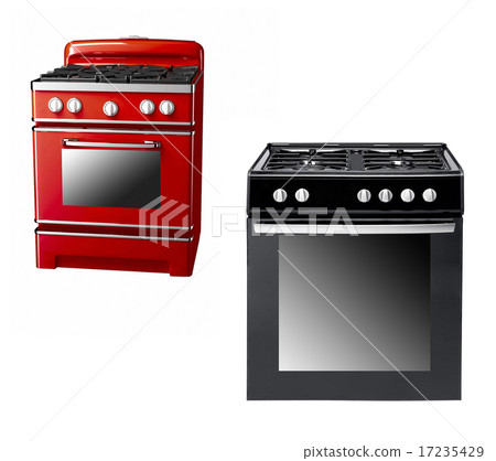 black and red gas cooker 17235429